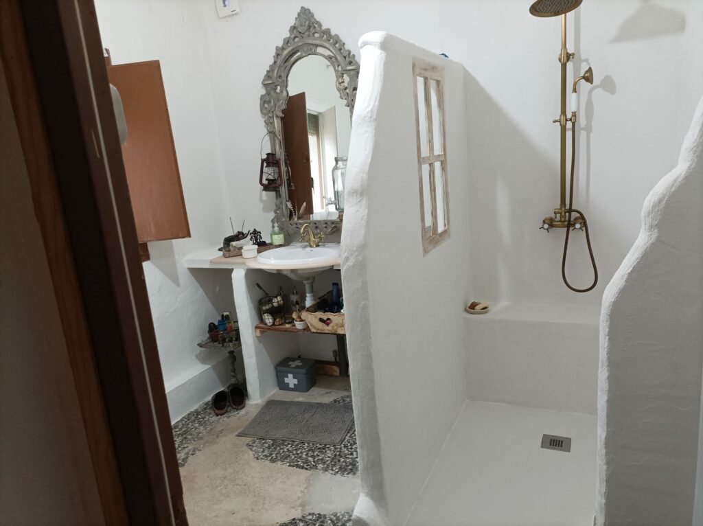 De nieuwe douche